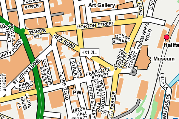 HX1 2LJ map - OS OpenMap – Local (Ordnance Survey)