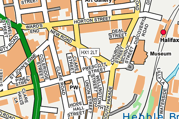 HX1 2LT map - OS OpenMap – Local (Ordnance Survey)