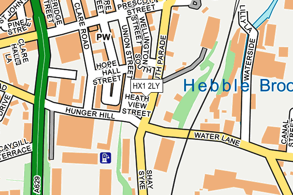 HX1 2LY map - OS OpenMap – Local (Ordnance Survey)