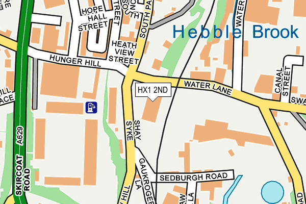 HX1 2ND map - OS OpenMap – Local (Ordnance Survey)