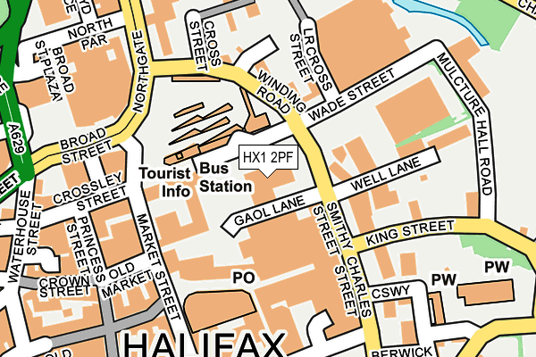 HX1 2PF map - OS OpenMap – Local (Ordnance Survey)