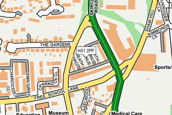 HX1 2PP map - OS OpenMap – Local (Ordnance Survey)
