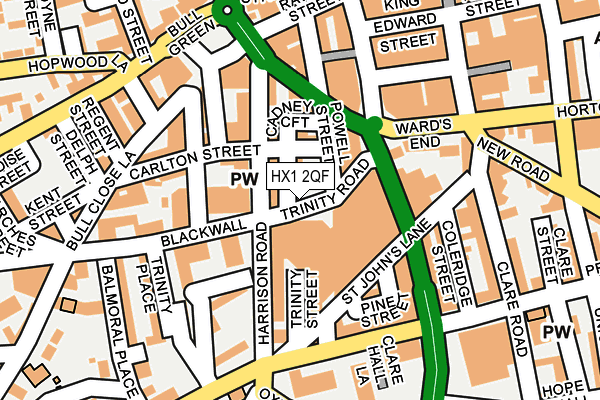 HX1 2QF map - OS OpenMap – Local (Ordnance Survey)