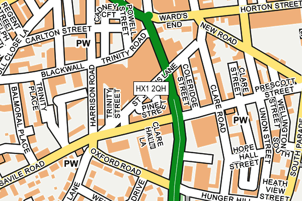 HX1 2QH map - OS OpenMap – Local (Ordnance Survey)