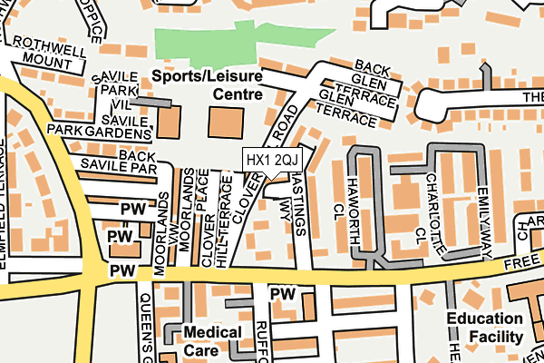 HX1 2QJ map - OS OpenMap – Local (Ordnance Survey)