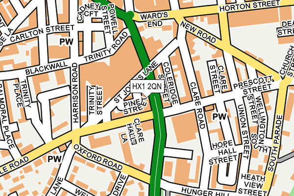 HX1 2QN map - OS OpenMap – Local (Ordnance Survey)