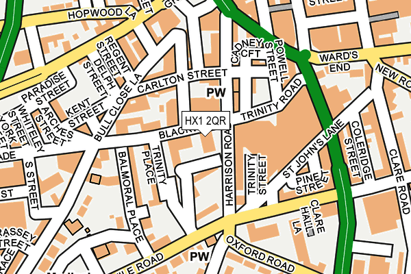 HX1 2QR map - OS OpenMap – Local (Ordnance Survey)