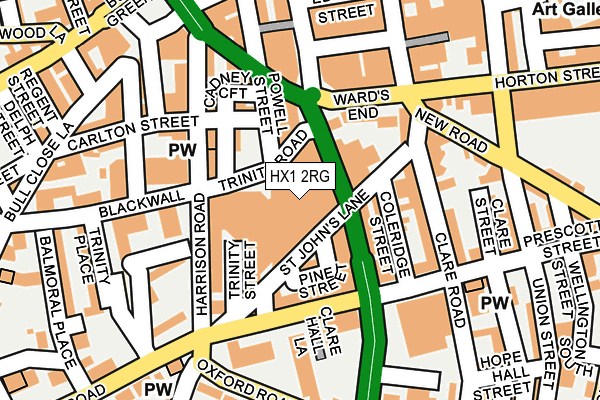 HX1 2RG map - OS OpenMap – Local (Ordnance Survey)