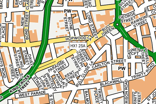 HX1 2SA map - OS OpenMap – Local (Ordnance Survey)