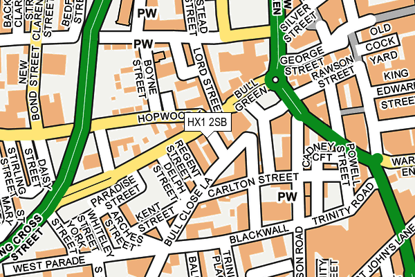 HX1 2SB map - OS OpenMap – Local (Ordnance Survey)