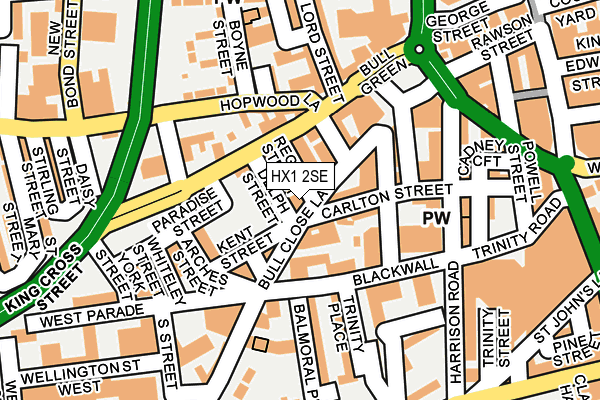 HX1 2SE map - OS OpenMap – Local (Ordnance Survey)