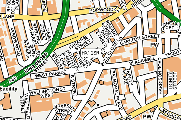 HX1 2SR map - OS OpenMap – Local (Ordnance Survey)