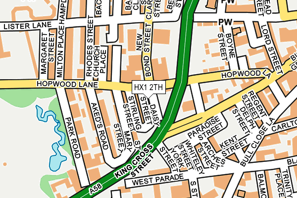 HX1 2TH map - OS OpenMap – Local (Ordnance Survey)