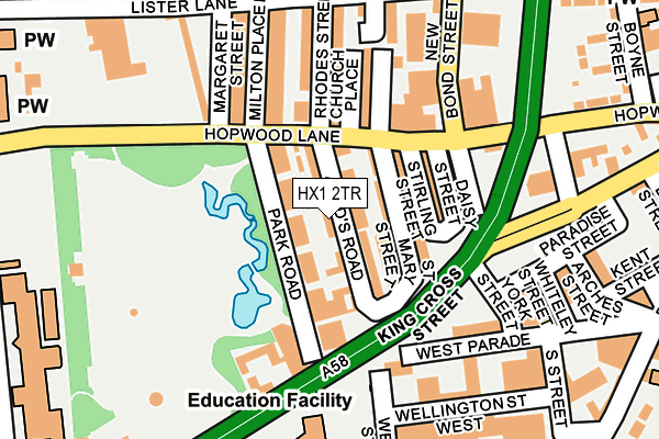 HX1 2TR map - OS OpenMap – Local (Ordnance Survey)