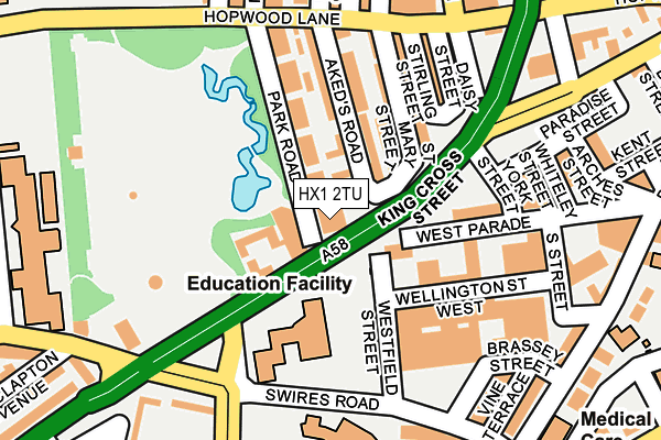 HX1 2TU map - OS OpenMap – Local (Ordnance Survey)