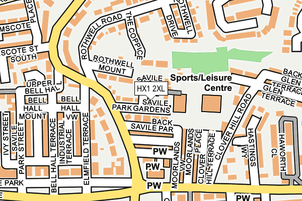 HX1 2XL map - OS OpenMap – Local (Ordnance Survey)