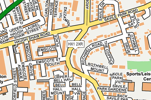 HX1 2XR map - OS OpenMap – Local (Ordnance Survey)
