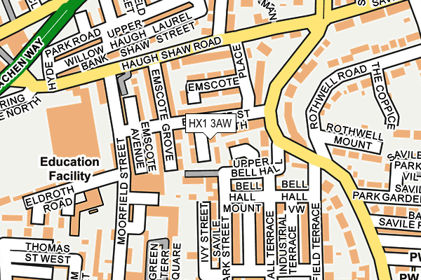 HX1 3AW map - OS OpenMap – Local (Ordnance Survey)