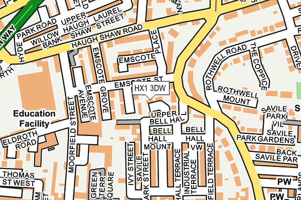 HX1 3DW map - OS OpenMap – Local (Ordnance Survey)