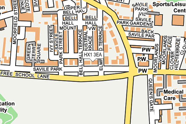 HX1 3EA map - OS OpenMap – Local (Ordnance Survey)