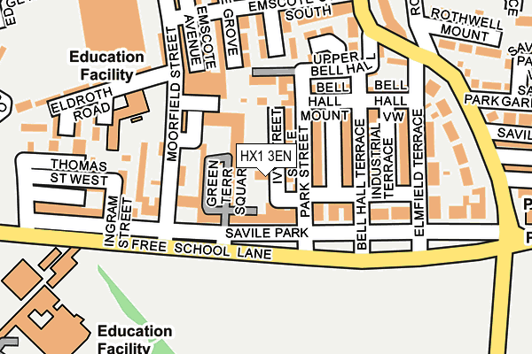 HX1 3EN map - OS OpenMap – Local (Ordnance Survey)