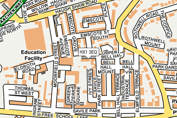 HX1 3EQ map - OS OpenMap – Local (Ordnance Survey)