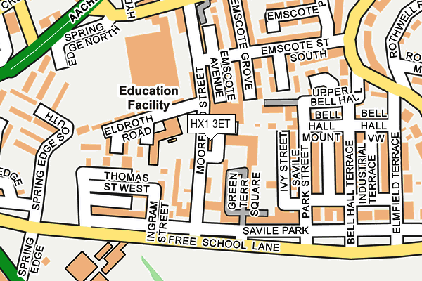 HX1 3ET map - OS OpenMap – Local (Ordnance Survey)