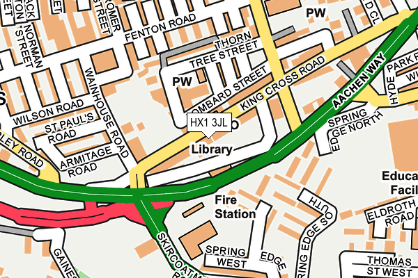 HX1 3JL map - OS OpenMap – Local (Ordnance Survey)