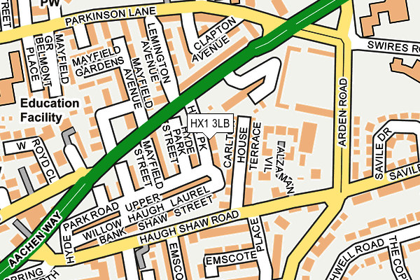 HX1 3LB map - OS OpenMap – Local (Ordnance Survey)