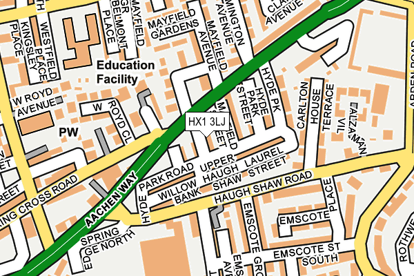 HX1 3LJ map - OS OpenMap – Local (Ordnance Survey)