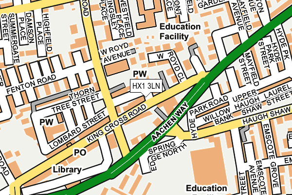 HX1 3LN map - OS OpenMap – Local (Ordnance Survey)