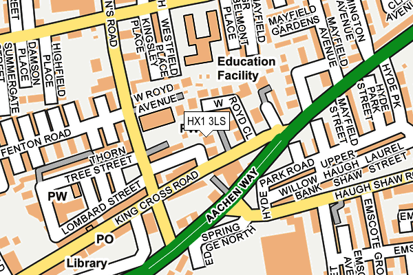 HX1 3LS map - OS OpenMap – Local (Ordnance Survey)