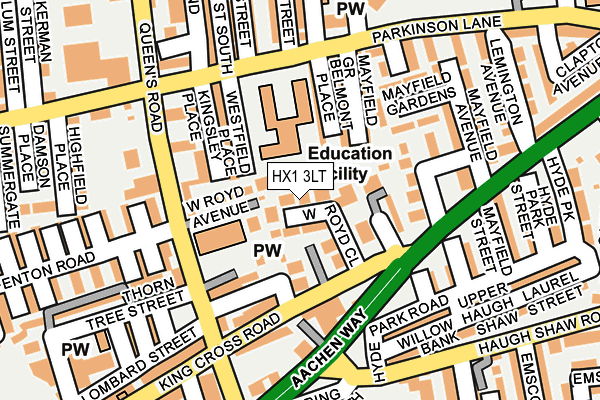 HX1 3LT map - OS OpenMap – Local (Ordnance Survey)