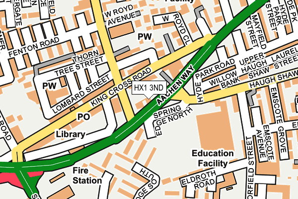 HX1 3ND map - OS OpenMap – Local (Ordnance Survey)