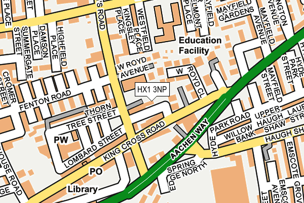 HX1 3NP map - OS OpenMap – Local (Ordnance Survey)