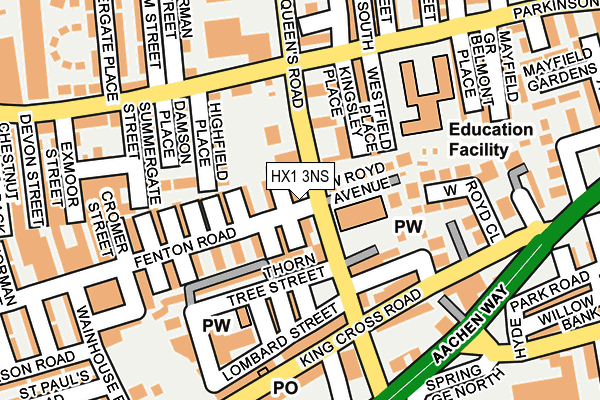 HX1 3NS map - OS OpenMap – Local (Ordnance Survey)