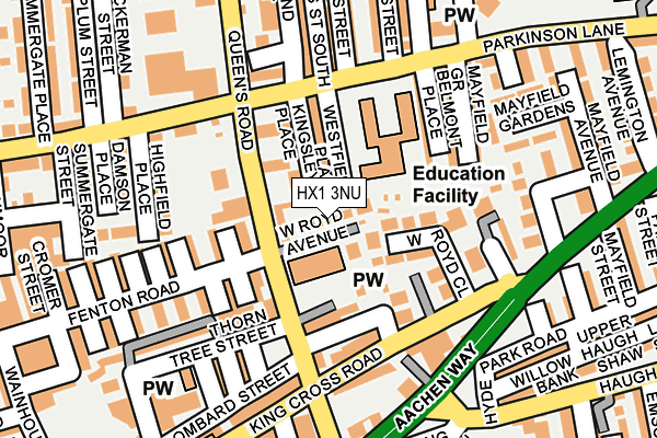 HX1 3NU map - OS OpenMap – Local (Ordnance Survey)