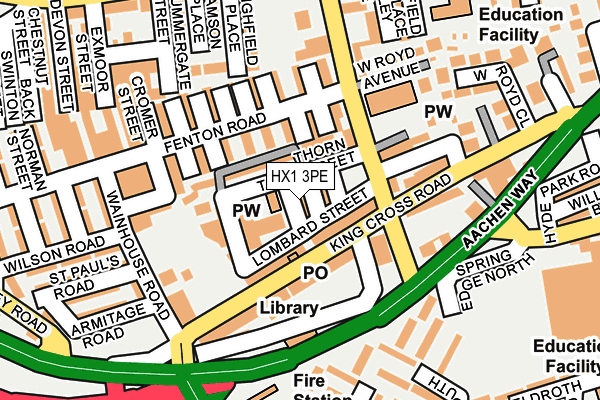 HX1 3PE map - OS OpenMap – Local (Ordnance Survey)