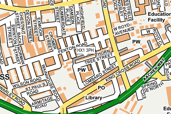 HX1 3PH map - OS OpenMap – Local (Ordnance Survey)
