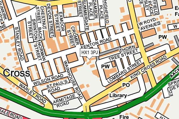 HX1 3PJ map - OS OpenMap – Local (Ordnance Survey)