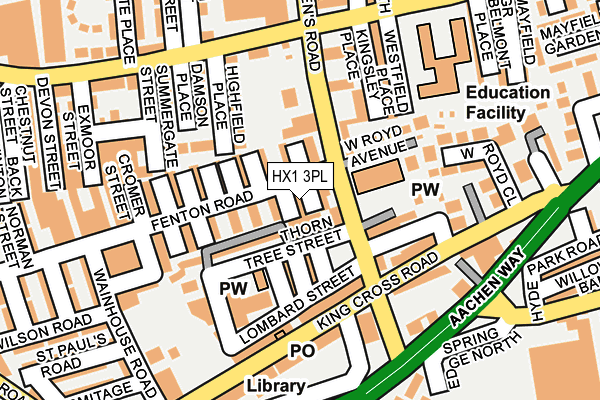 HX1 3PL map - OS OpenMap – Local (Ordnance Survey)