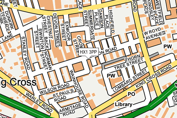 HX1 3PP map - OS OpenMap – Local (Ordnance Survey)