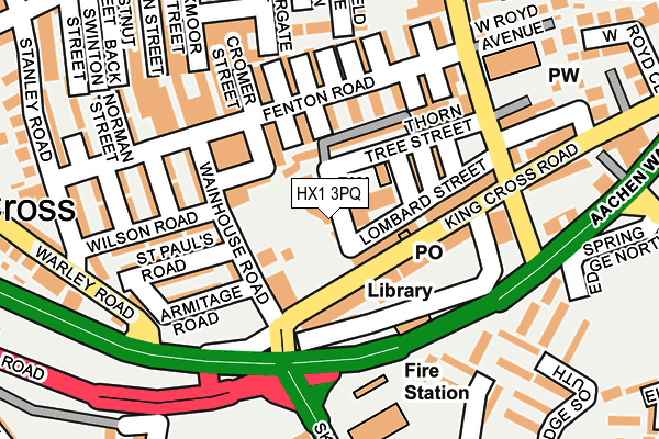 HX1 3PQ map - OS OpenMap – Local (Ordnance Survey)