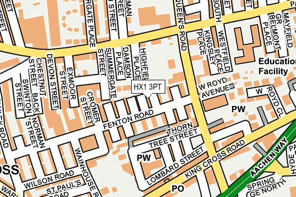 HX1 3PT map - OS OpenMap – Local (Ordnance Survey)