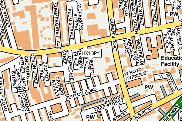 HX1 3PY map - OS OpenMap – Local (Ordnance Survey)