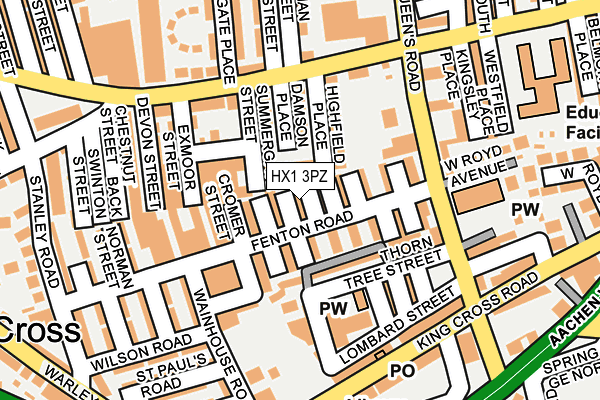 HX1 3PZ map - OS OpenMap – Local (Ordnance Survey)