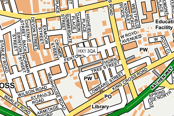 HX1 3QA map - OS OpenMap – Local (Ordnance Survey)