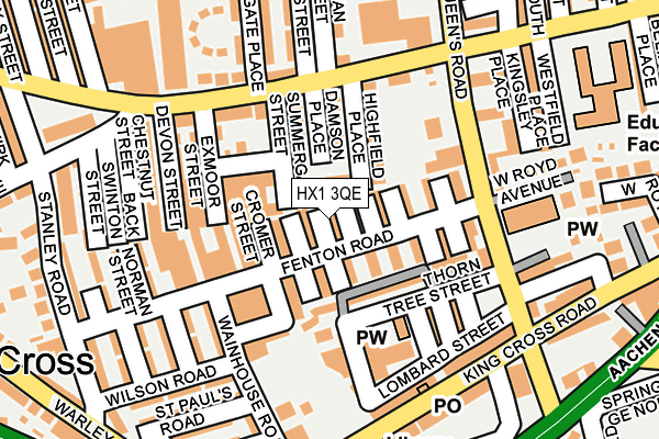 HX1 3QE map - OS OpenMap – Local (Ordnance Survey)