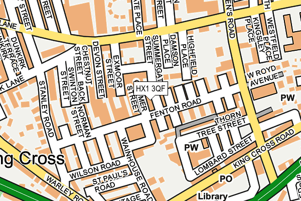HX1 3QF map - OS OpenMap – Local (Ordnance Survey)