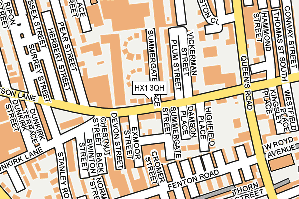 HX1 3QH map - OS OpenMap – Local (Ordnance Survey)